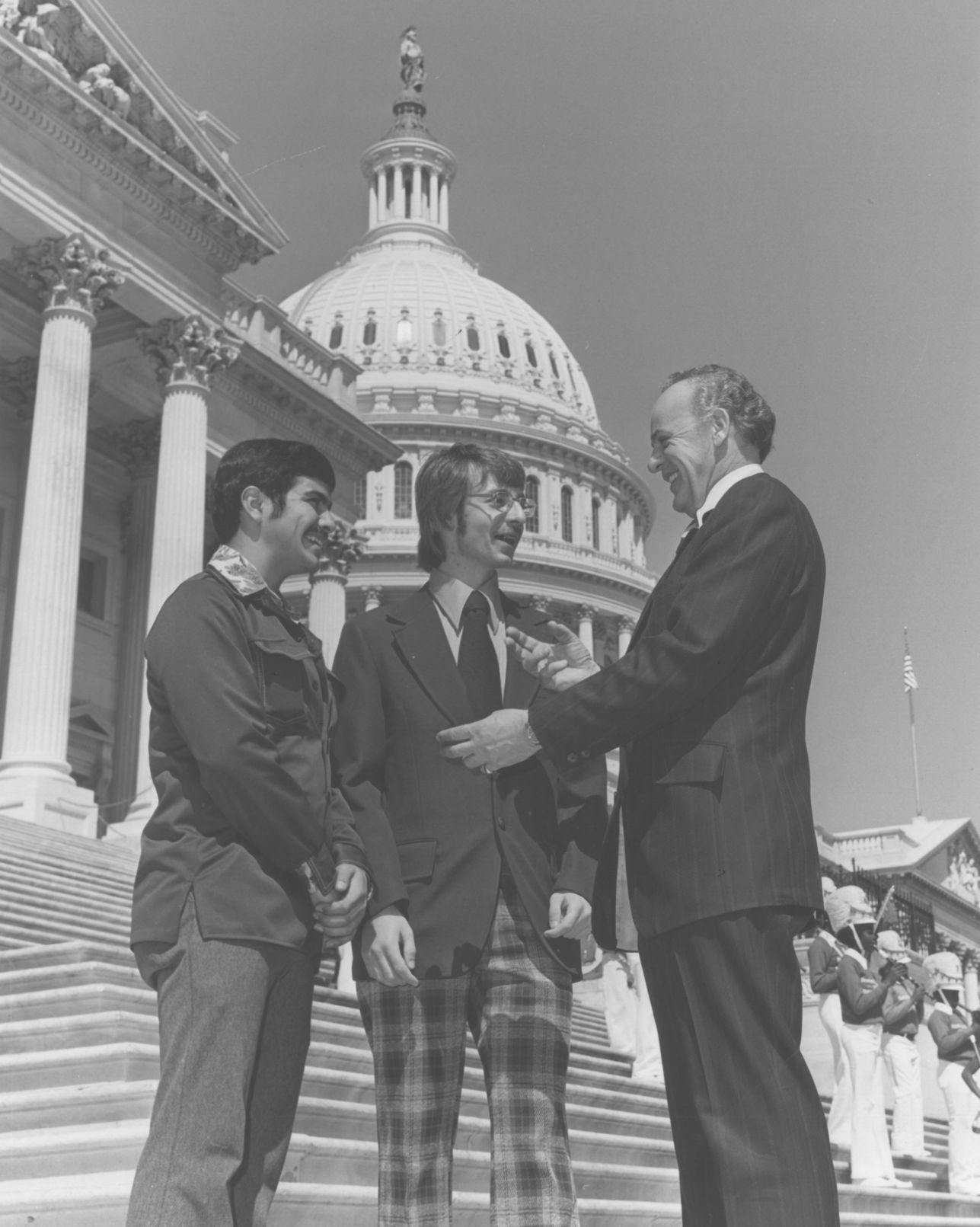 Greeting interns